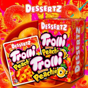 DESSERTZ WEED TROLLI SWEET PEACHIE DESSERTZ WEED TROLLI SWEET PEACHIE